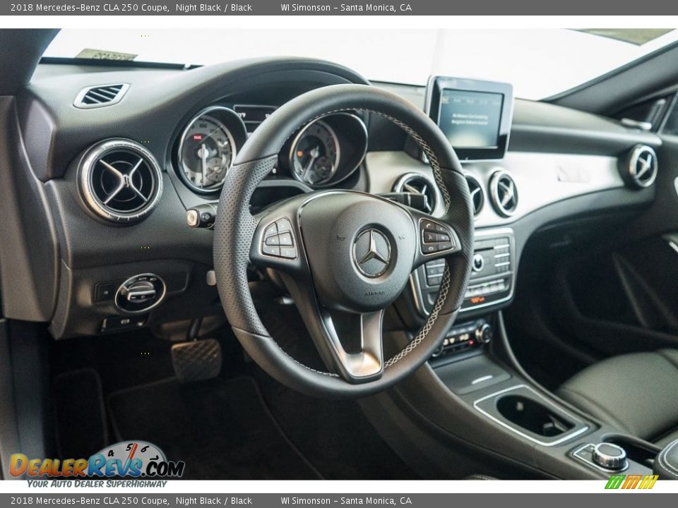 2018 Mercedes-Benz CLA 250 Coupe Night Black / Black Photo #6