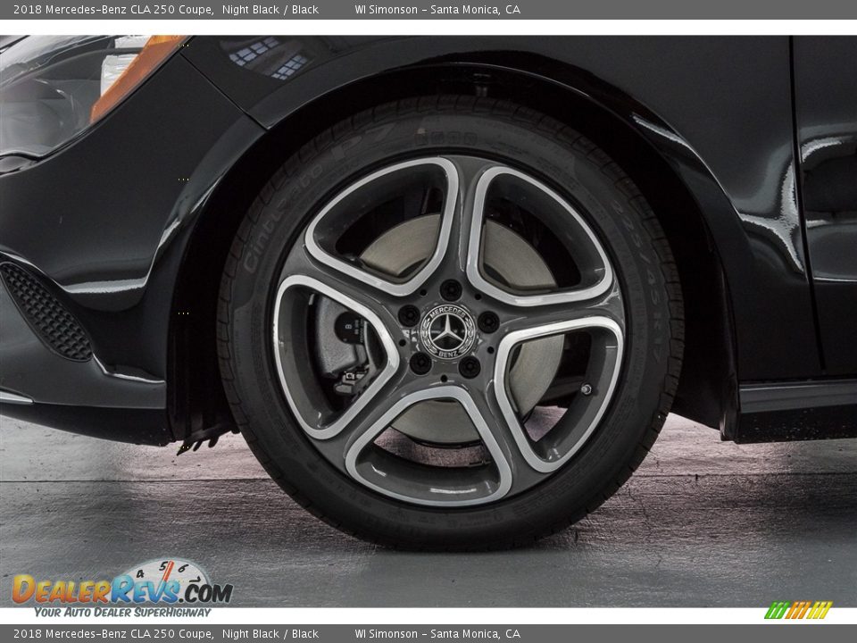 2018 Mercedes-Benz CLA 250 Coupe Night Black / Black Photo #9
