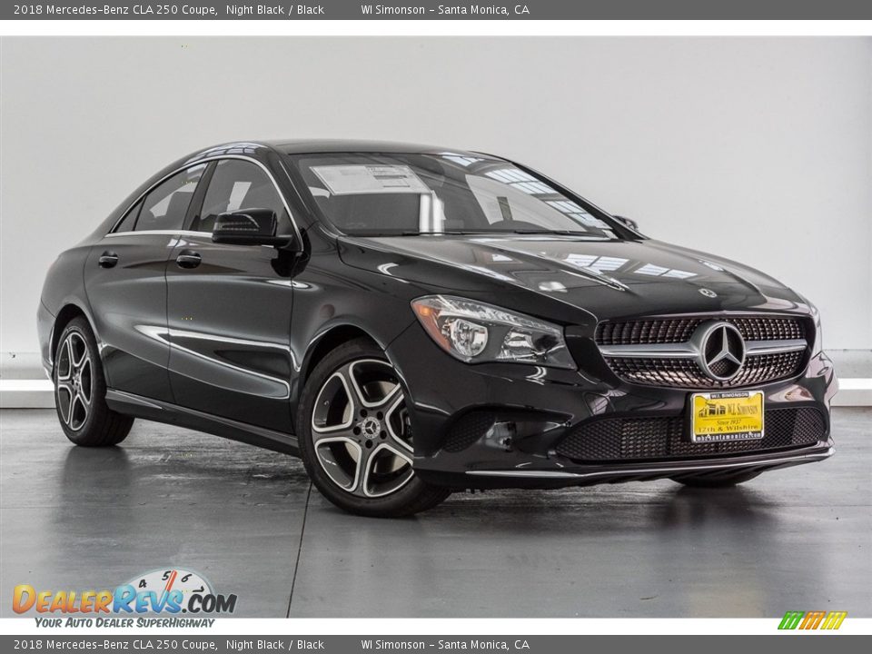 2018 Mercedes-Benz CLA 250 Coupe Night Black / Black Photo #12