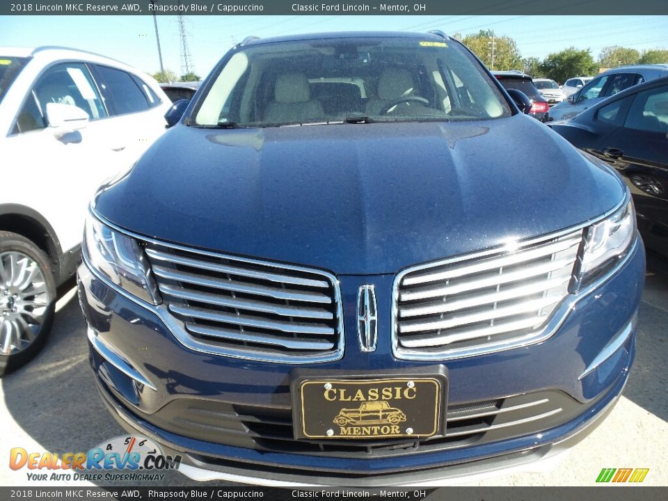 2018 Lincoln MKC Reserve AWD Rhapsody Blue / Cappuccino Photo #2