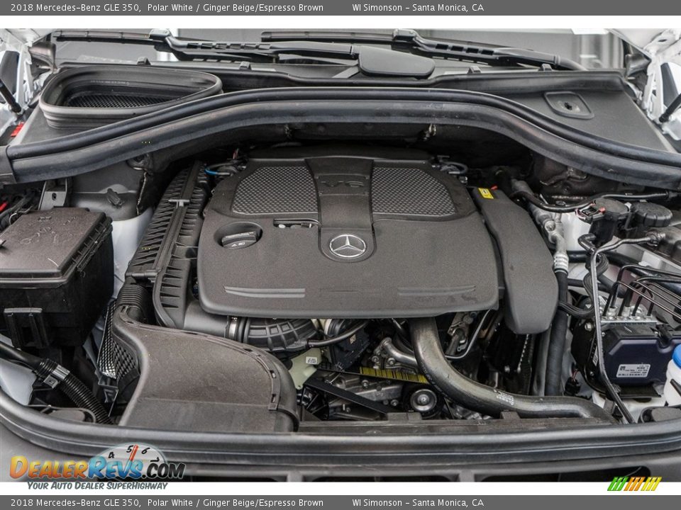 2018 Mercedes-Benz GLE 350 Polar White / Ginger Beige/Espresso Brown Photo #8