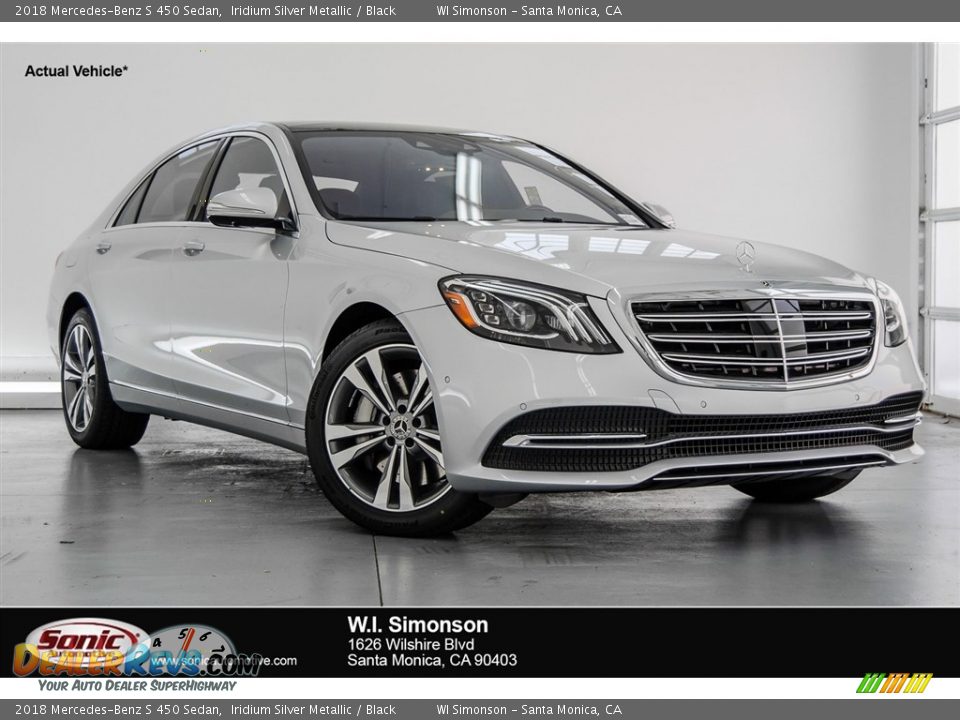 2018 Mercedes-Benz S 450 Sedan Iridium Silver Metallic / Black Photo #1