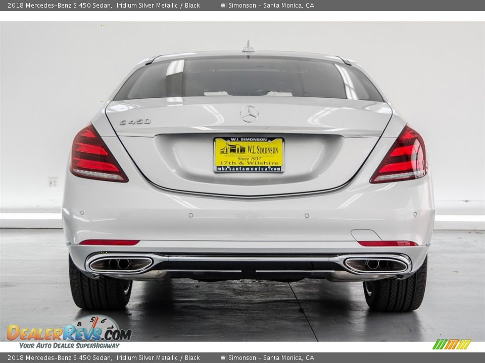 2018 Mercedes-Benz S 450 Sedan Iridium Silver Metallic / Black Photo #4