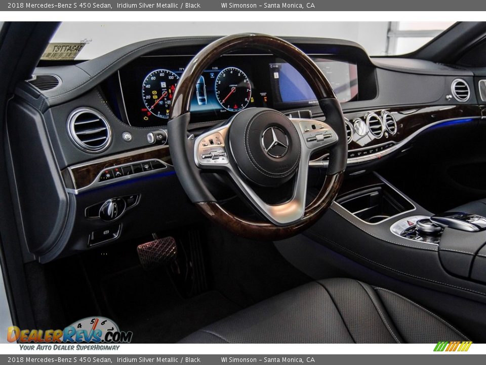 2018 Mercedes-Benz S 450 Sedan Iridium Silver Metallic / Black Photo #6
