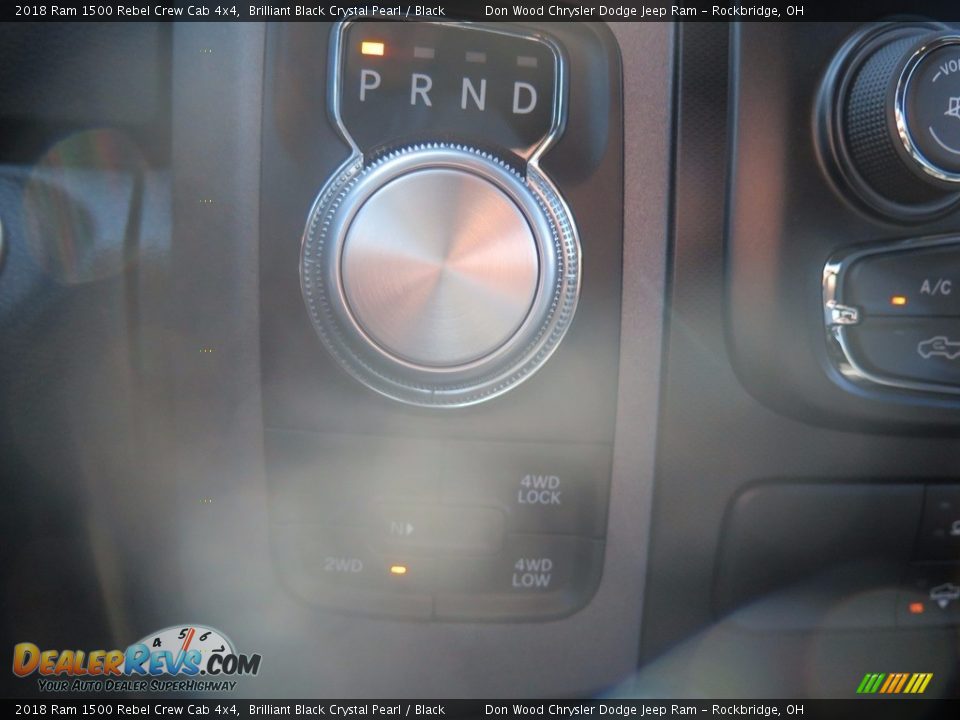 2018 Ram 1500 Rebel Crew Cab 4x4 Brilliant Black Crystal Pearl / Black Photo #24