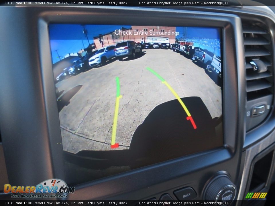 2018 Ram 1500 Rebel Crew Cab 4x4 Brilliant Black Crystal Pearl / Black Photo #26