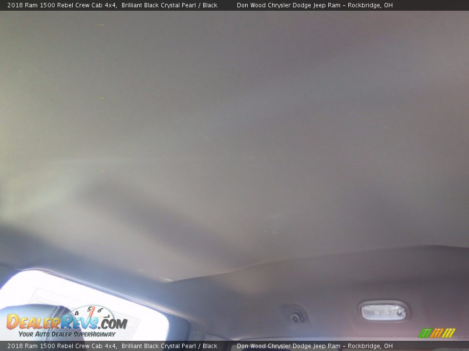 2018 Ram 1500 Rebel Crew Cab 4x4 Brilliant Black Crystal Pearl / Black Photo #27