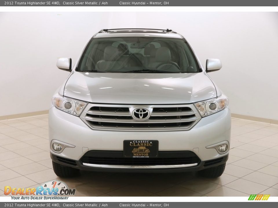 2012 Toyota Highlander SE 4WD Classic Silver Metallic / Ash Photo #2