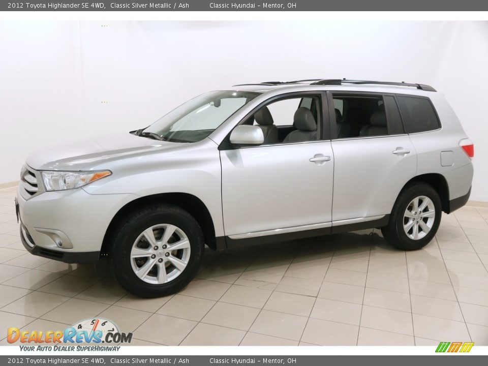 2012 Toyota Highlander SE 4WD Classic Silver Metallic / Ash Photo #3