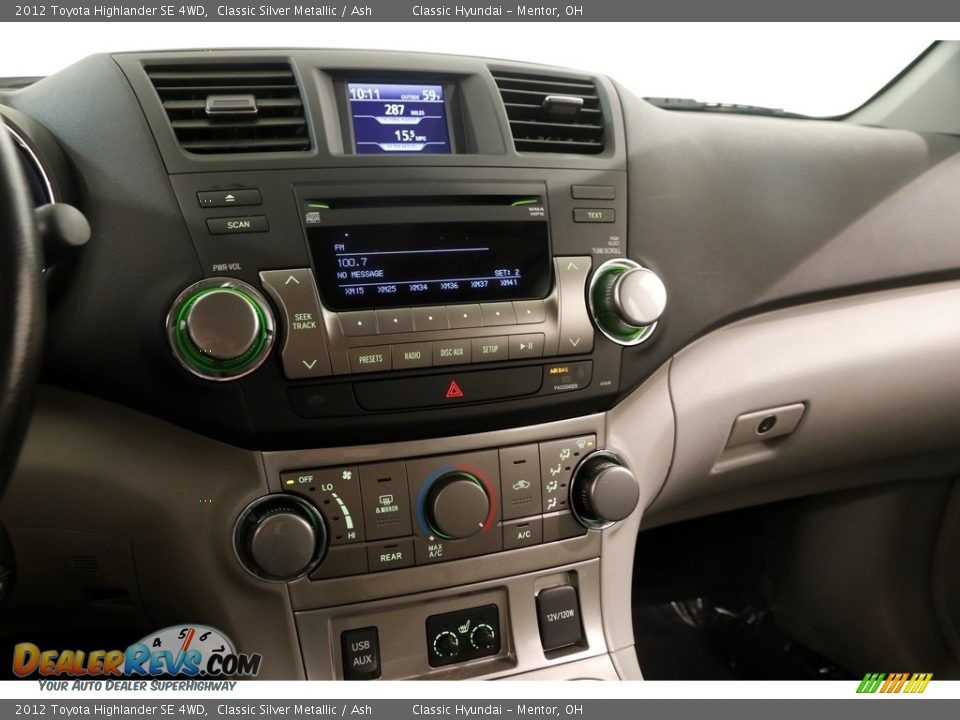 2012 Toyota Highlander SE 4WD Classic Silver Metallic / Ash Photo #8