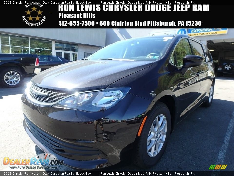 2018 Chrysler Pacifica LX Dark Cordovan Pearl / Black/Alloy Photo #1