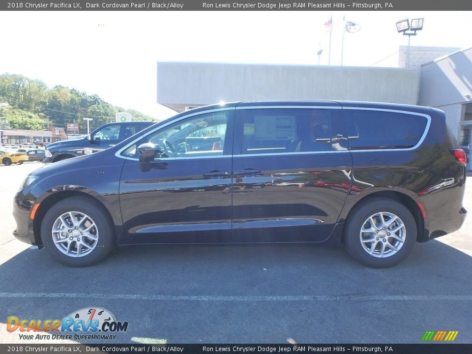 2018 Chrysler Pacifica LX Dark Cordovan Pearl / Black/Alloy Photo #2