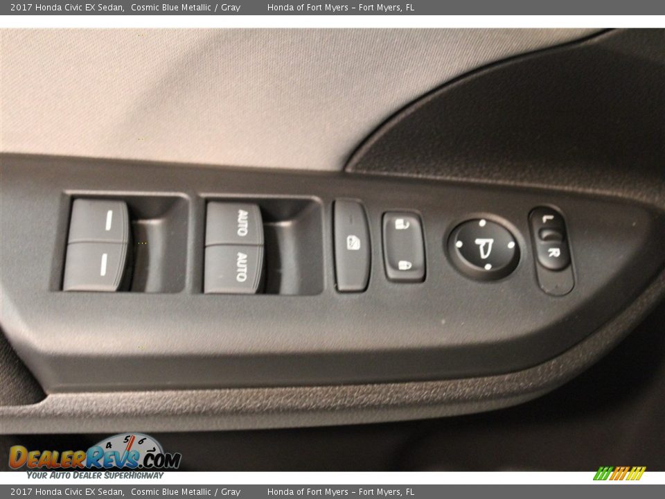 2017 Honda Civic EX Sedan Cosmic Blue Metallic / Gray Photo #8