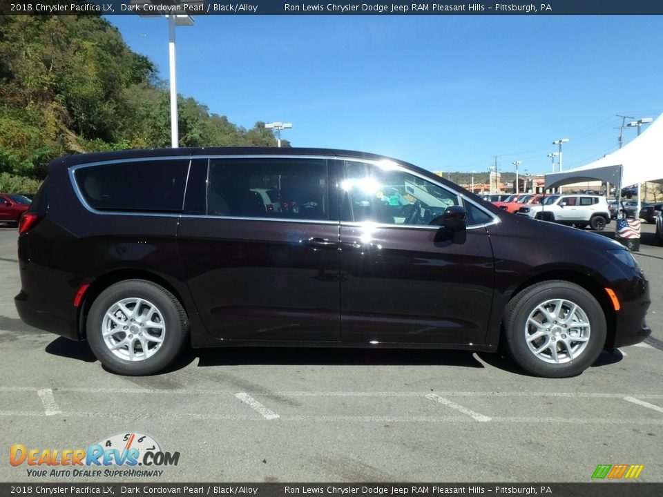 2018 Chrysler Pacifica LX Dark Cordovan Pearl / Black/Alloy Photo #6