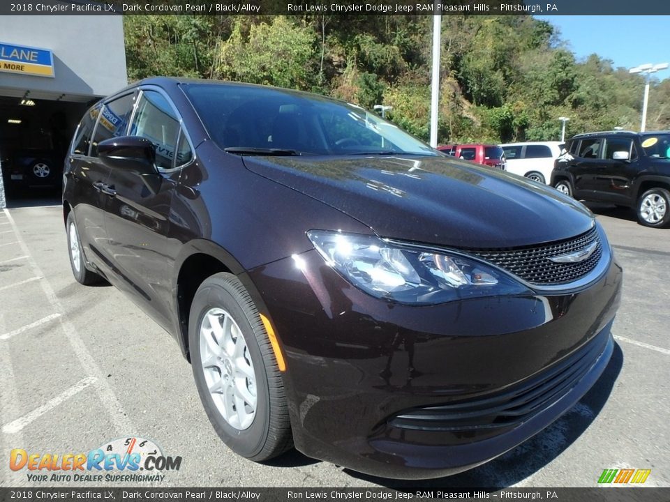 2018 Chrysler Pacifica LX Dark Cordovan Pearl / Black/Alloy Photo #7
