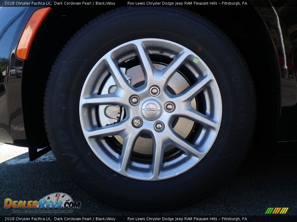 2018 Chrysler Pacifica LX Dark Cordovan Pearl / Black/Alloy Photo #9
