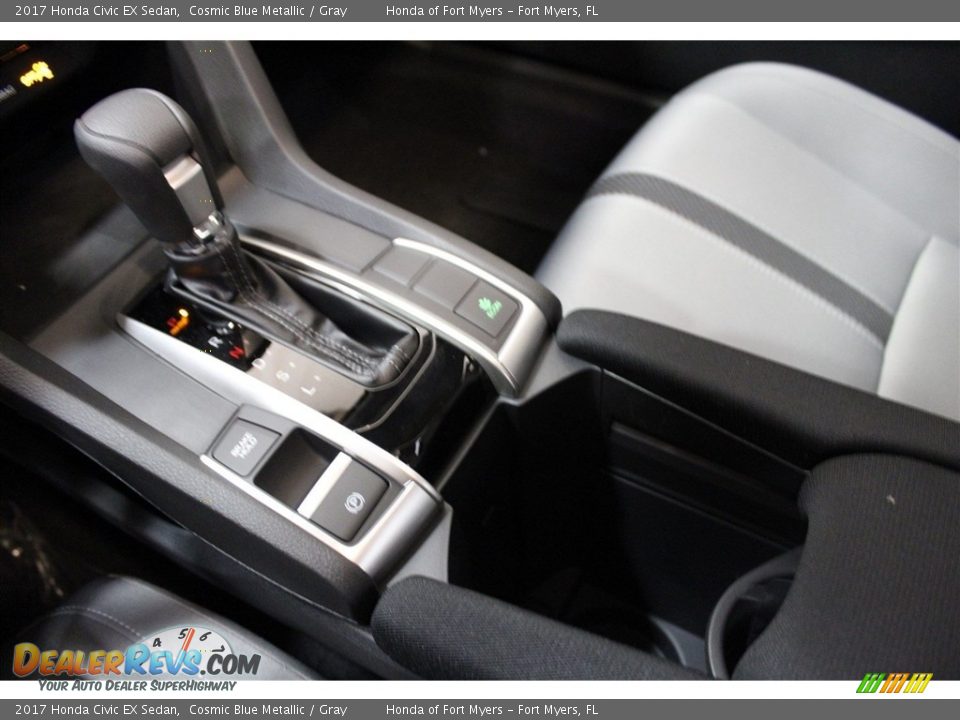 2017 Honda Civic EX Sedan Cosmic Blue Metallic / Gray Photo #18
