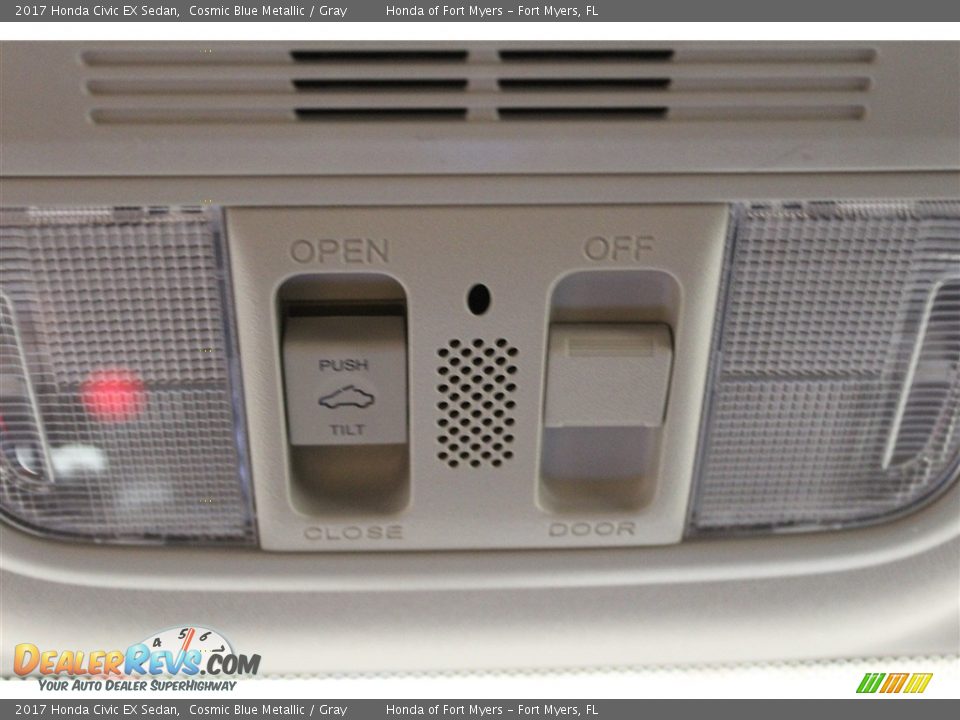 2017 Honda Civic EX Sedan Cosmic Blue Metallic / Gray Photo #19