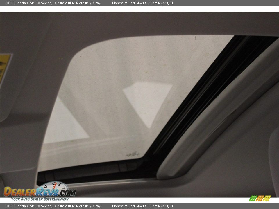 2017 Honda Civic EX Sedan Cosmic Blue Metallic / Gray Photo #20