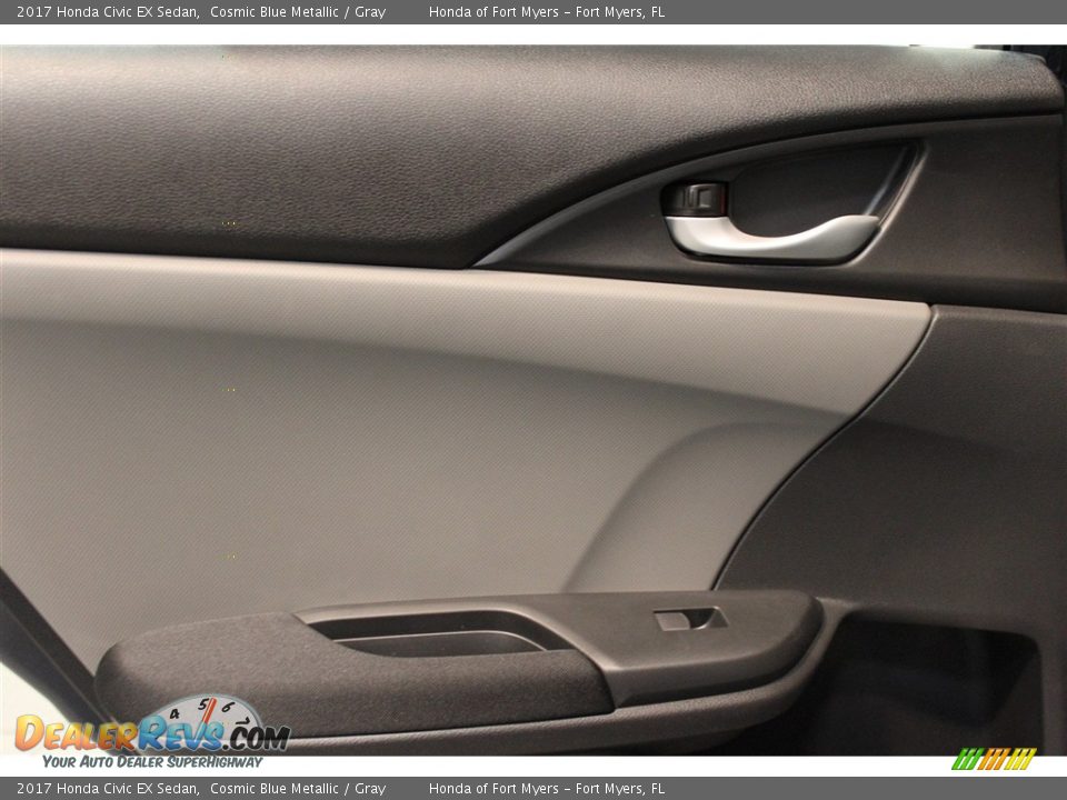 2017 Honda Civic EX Sedan Cosmic Blue Metallic / Gray Photo #21