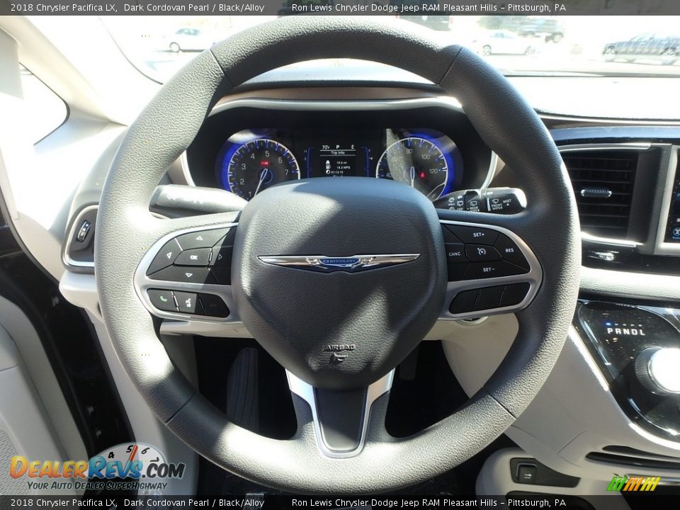 2018 Chrysler Pacifica LX Dark Cordovan Pearl / Black/Alloy Photo #20