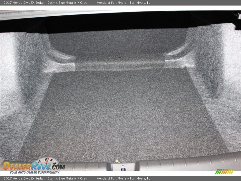 2017 Honda Civic EX Sedan Cosmic Blue Metallic / Gray Photo #23