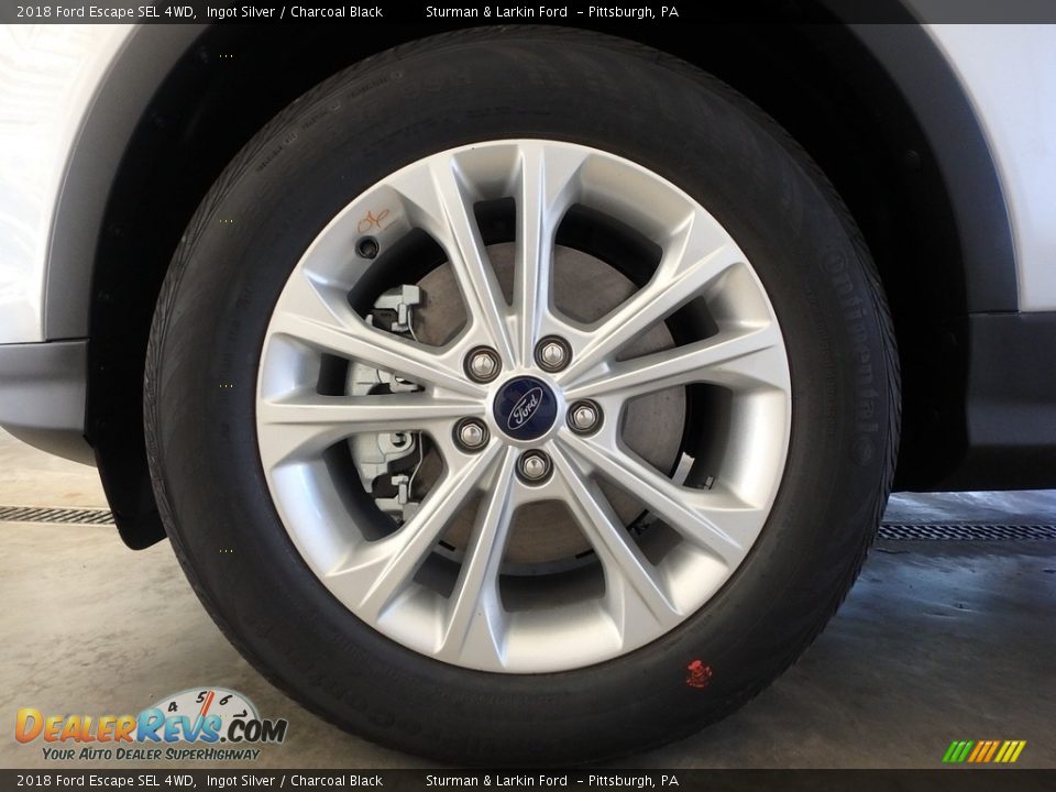 2018 Ford Escape SEL 4WD Ingot Silver / Charcoal Black Photo #5