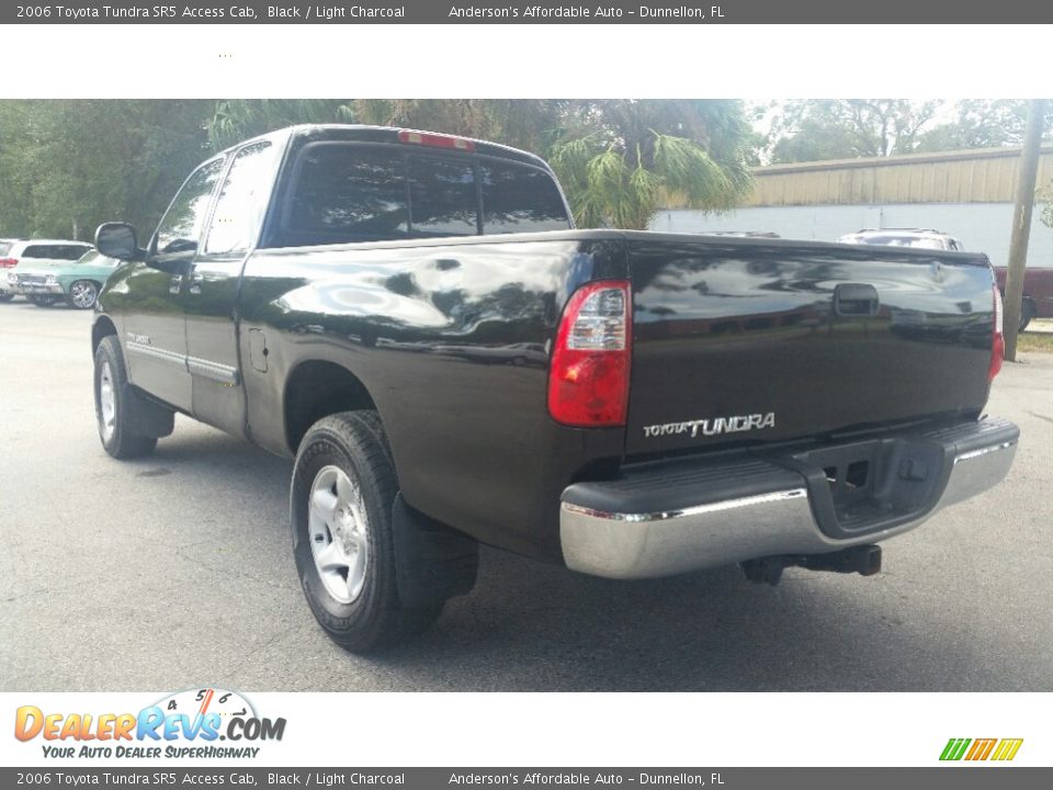 2006 Toyota Tundra SR5 Access Cab Black / Light Charcoal Photo #5