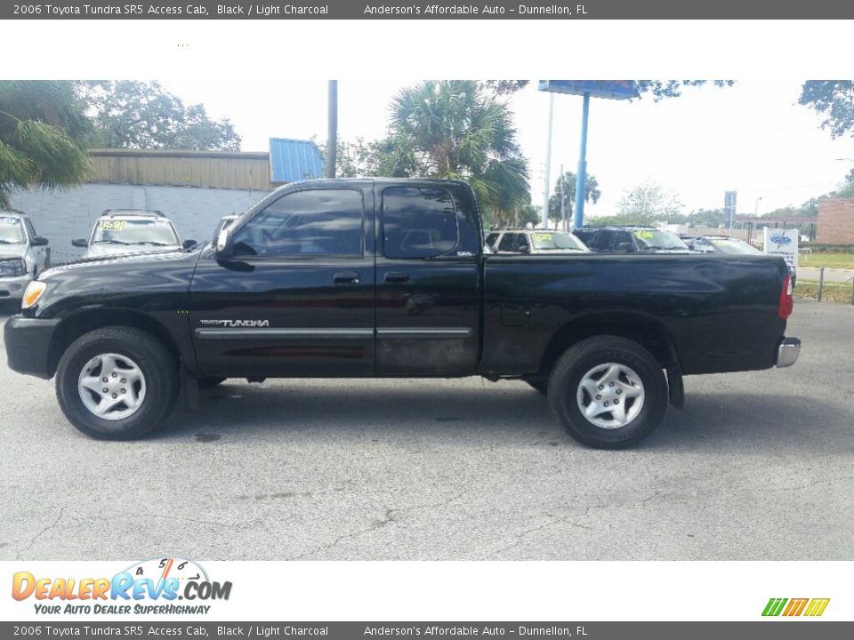2006 Toyota Tundra SR5 Access Cab Black / Light Charcoal Photo #6