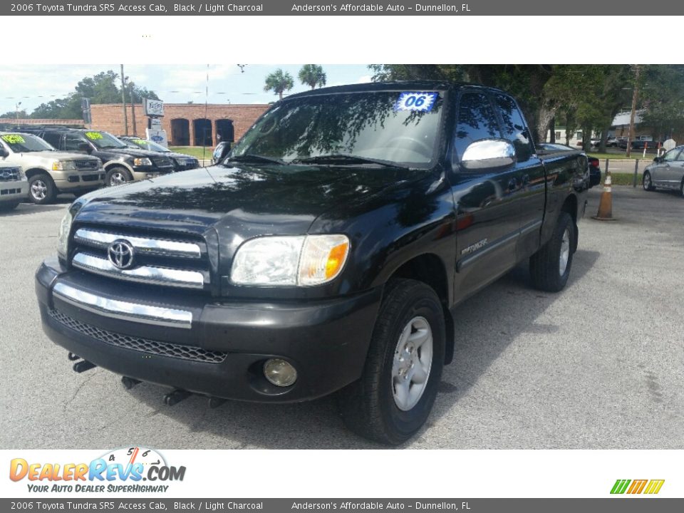 2006 Toyota Tundra SR5 Access Cab Black / Light Charcoal Photo #7