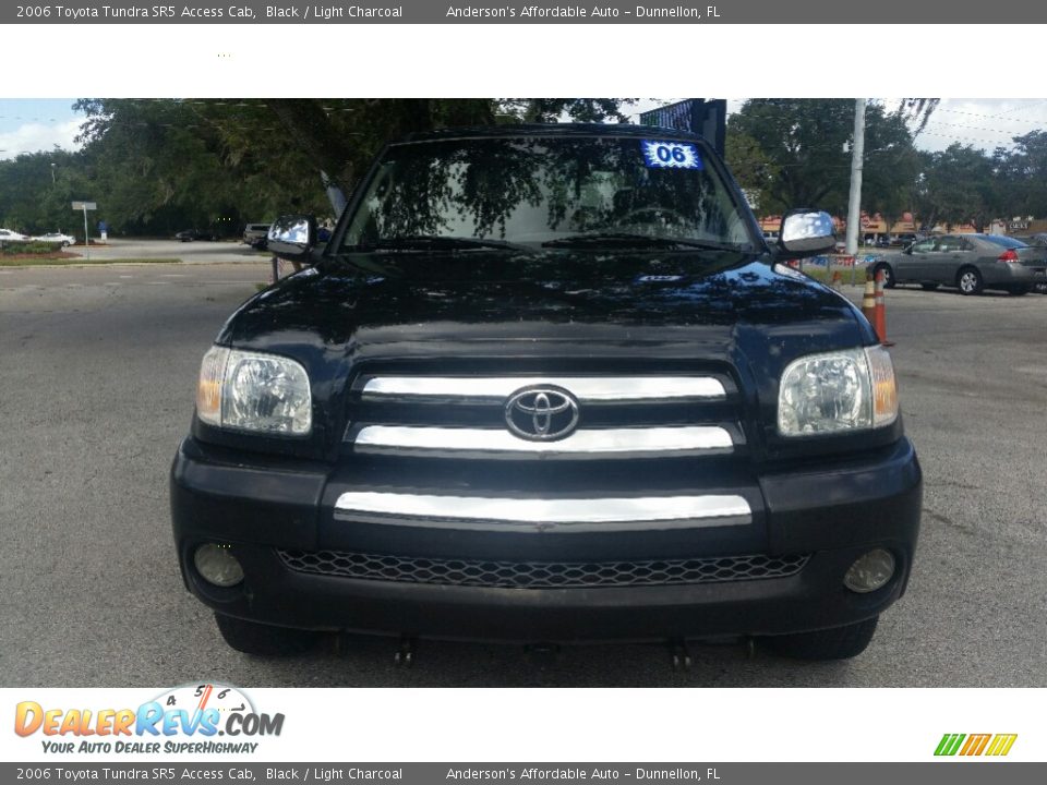 2006 Toyota Tundra SR5 Access Cab Black / Light Charcoal Photo #8
