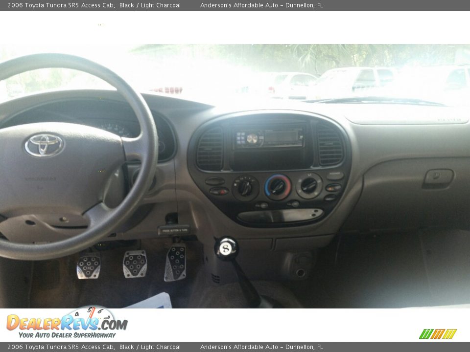 2006 Toyota Tundra SR5 Access Cab Black / Light Charcoal Photo #12