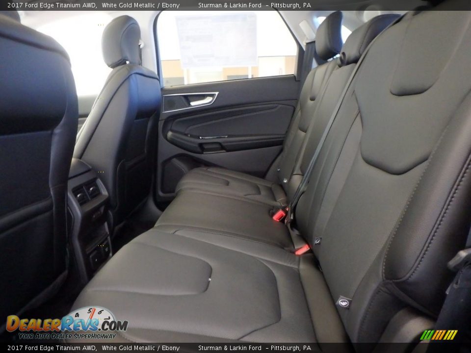 2017 Ford Edge Titanium AWD White Gold Metallic / Ebony Photo #7