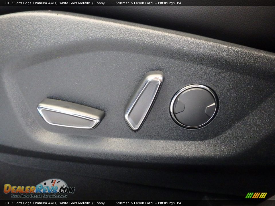 2017 Ford Edge Titanium AWD White Gold Metallic / Ebony Photo #11