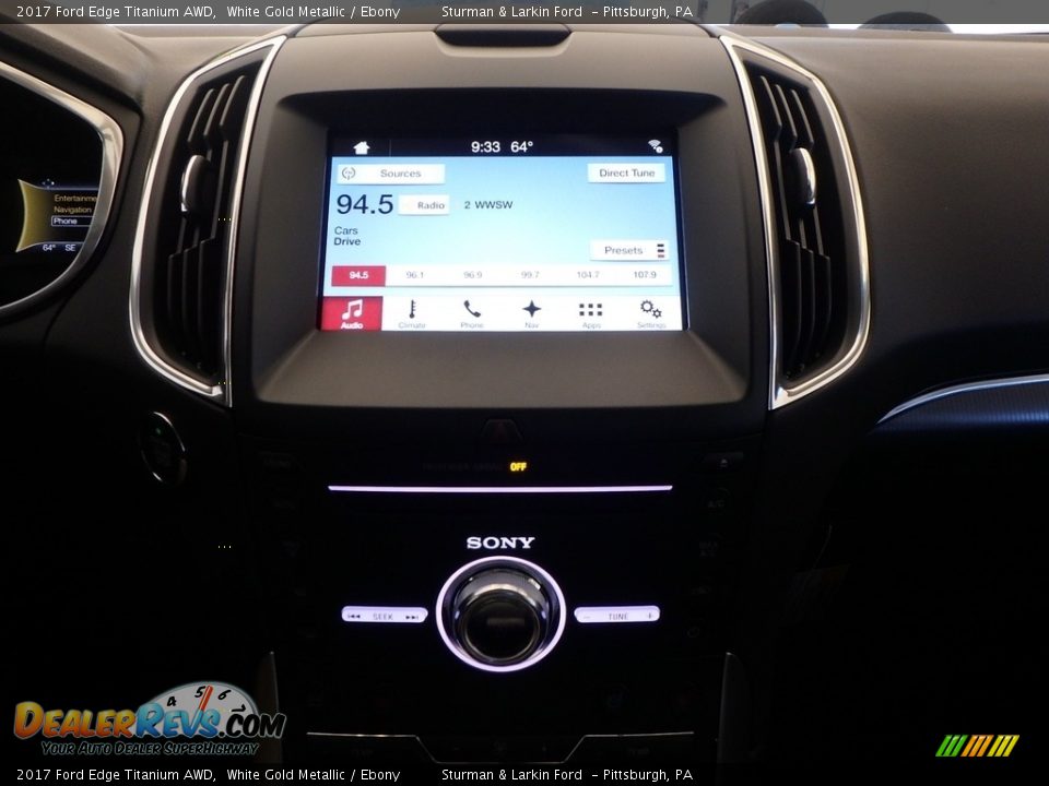 2017 Ford Edge Titanium AWD White Gold Metallic / Ebony Photo #14