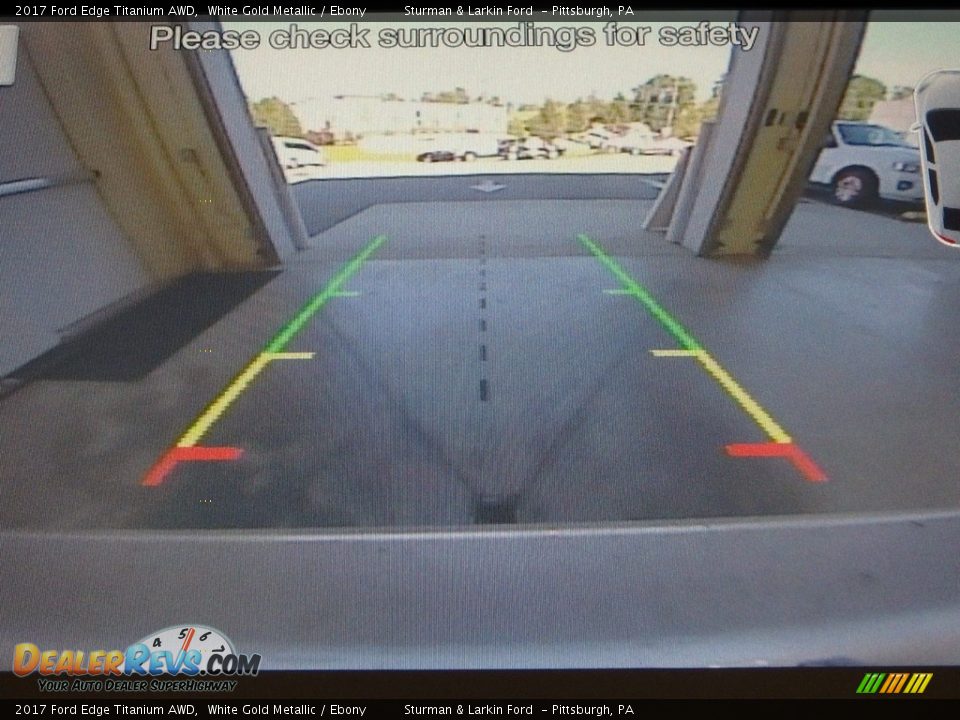 2017 Ford Edge Titanium AWD White Gold Metallic / Ebony Photo #15