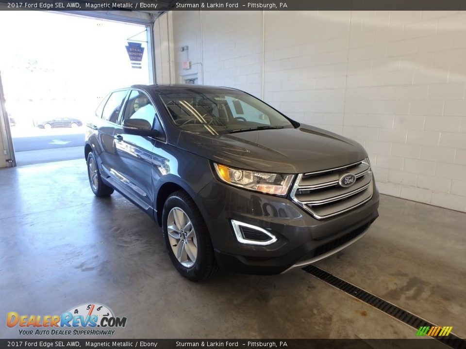 2017 Ford Edge SEL AWD Magnetic Metallic / Ebony Photo #1