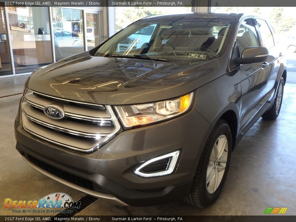 2017 Ford Edge SEL AWD Magnetic Metallic / Ebony Photo #4