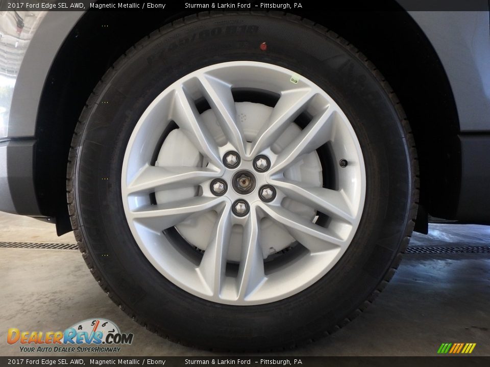 2017 Ford Edge SEL AWD Magnetic Metallic / Ebony Photo #5