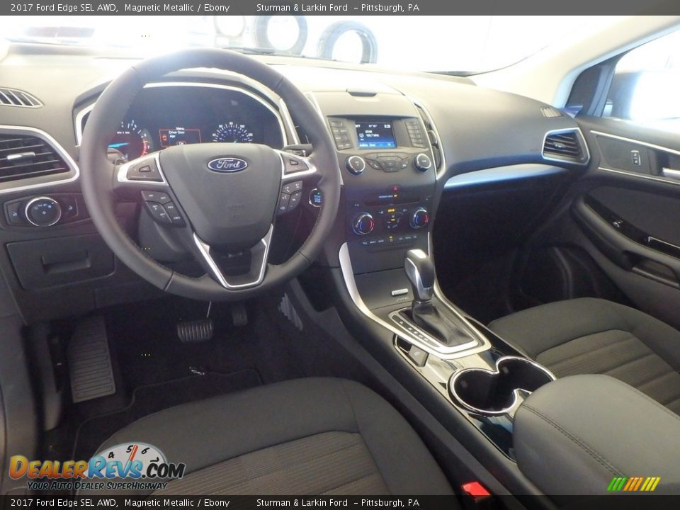 2017 Ford Edge SEL AWD Magnetic Metallic / Ebony Photo #8