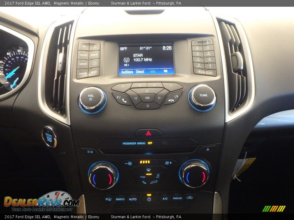 2017 Ford Edge SEL AWD Magnetic Metallic / Ebony Photo #12