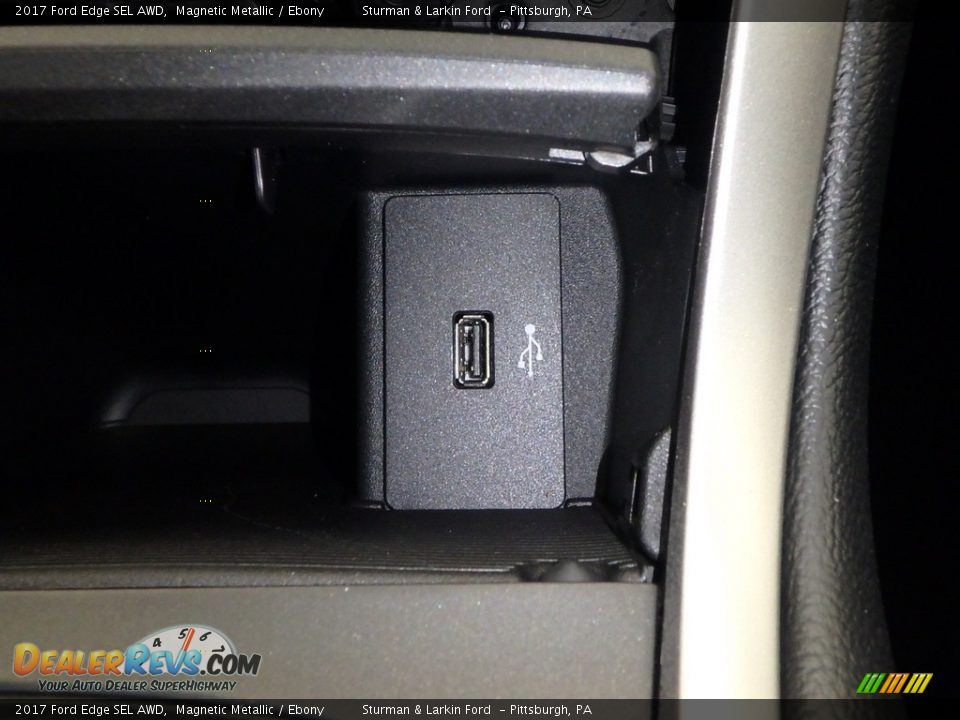 2017 Ford Edge SEL AWD Magnetic Metallic / Ebony Photo #14