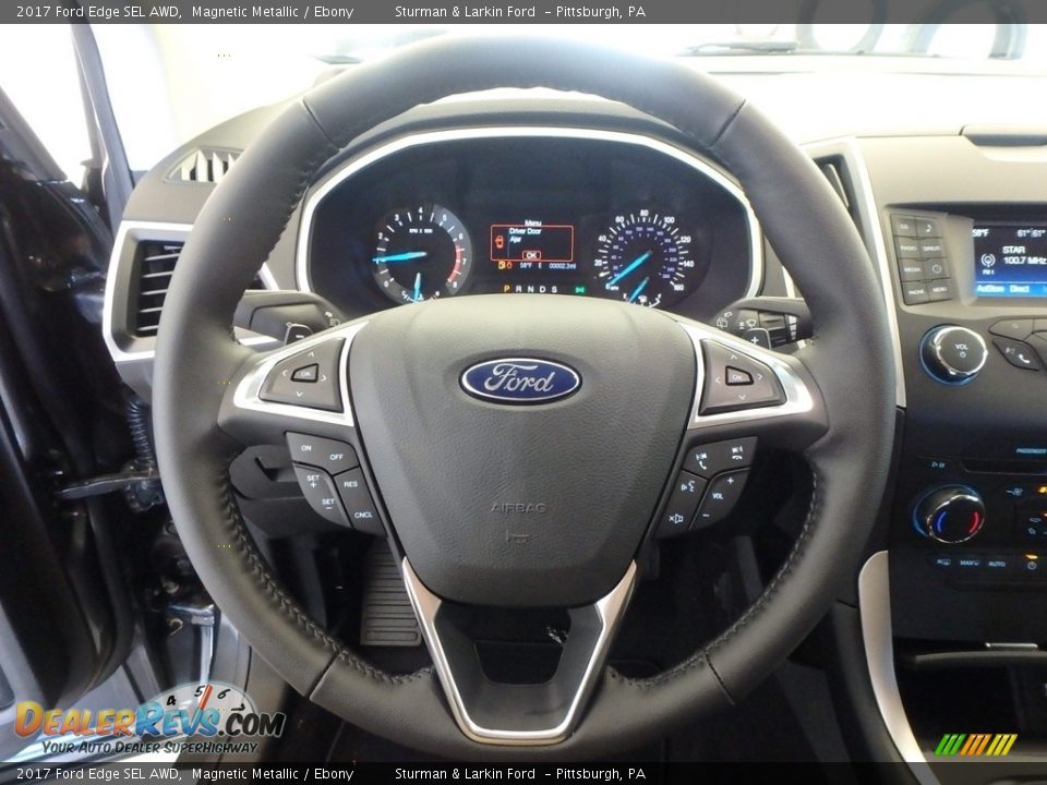 2017 Ford Edge SEL AWD Magnetic Metallic / Ebony Photo #15