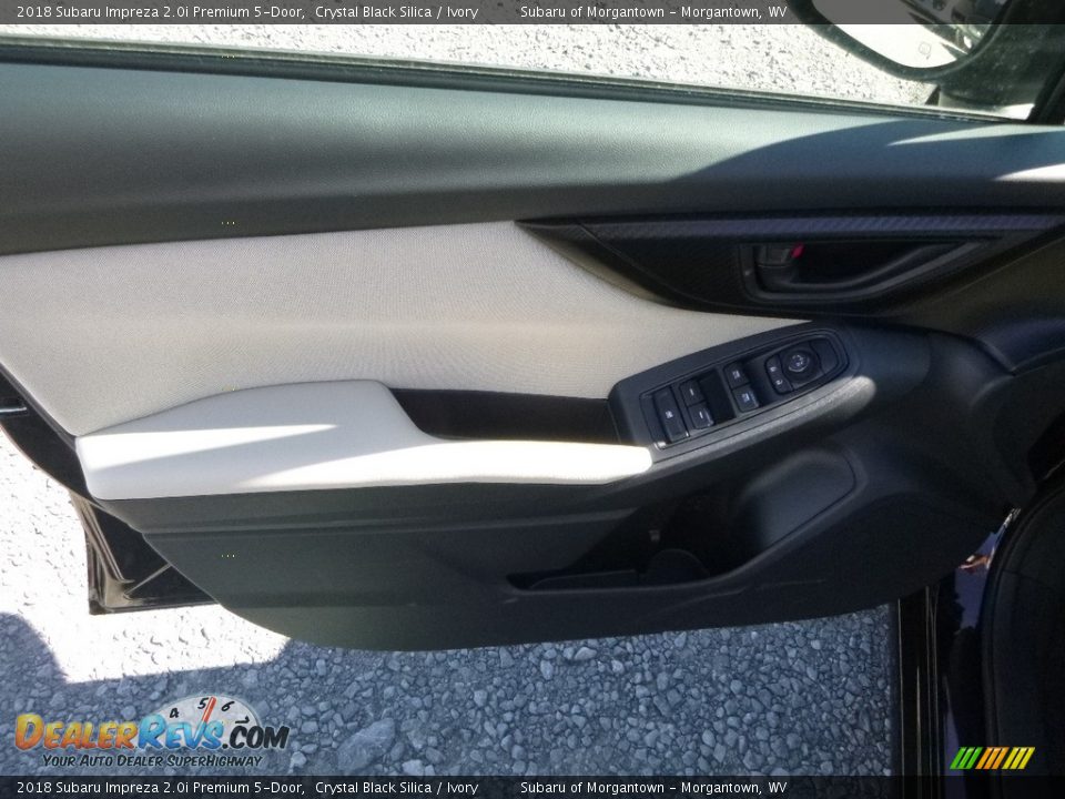 2018 Subaru Impreza 2.0i Premium 5-Door Crystal Black Silica / Ivory Photo #15