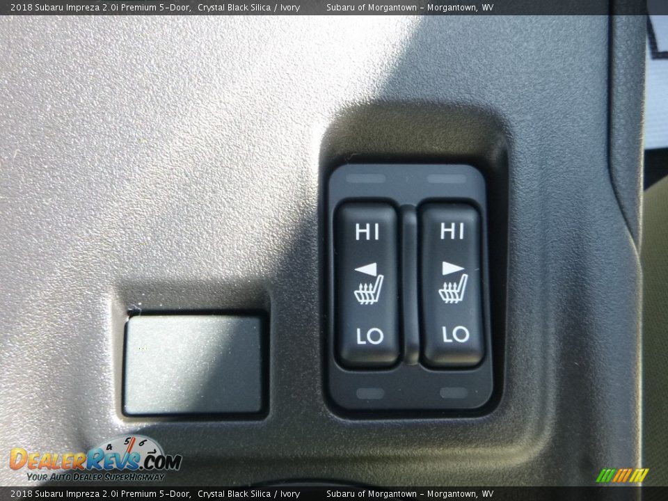 2018 Subaru Impreza 2.0i Premium 5-Door Crystal Black Silica / Ivory Photo #18