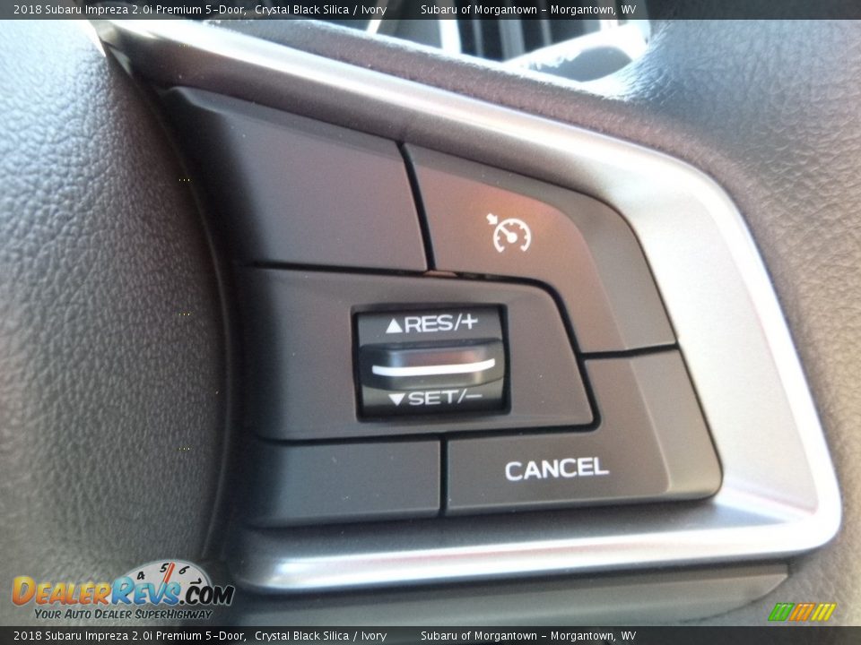 2018 Subaru Impreza 2.0i Premium 5-Door Crystal Black Silica / Ivory Photo #19