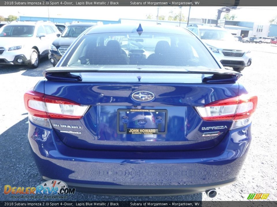 2018 Subaru Impreza 2.0i Sport 4-Door Lapis Blue Metallic / Black Photo #5