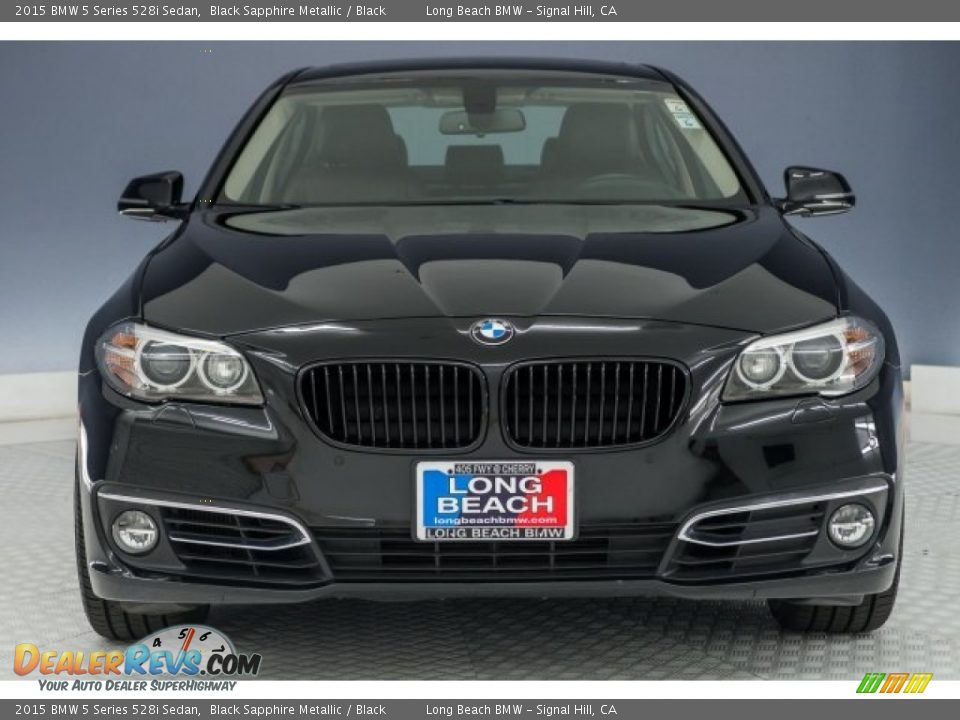 2015 BMW 5 Series 528i Sedan Black Sapphire Metallic / Black Photo #2