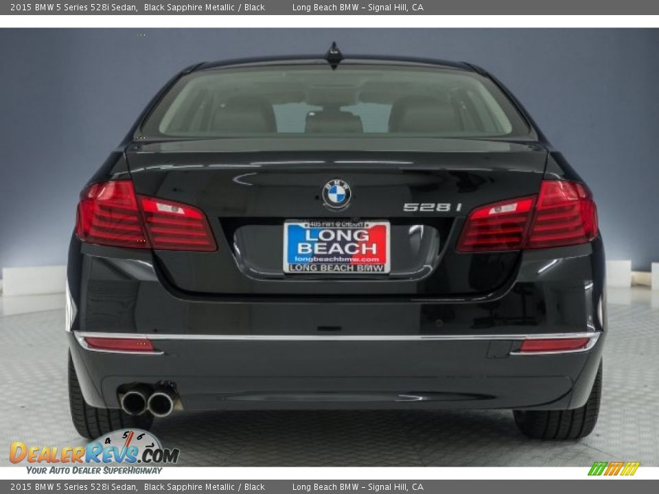 2015 BMW 5 Series 528i Sedan Black Sapphire Metallic / Black Photo #3