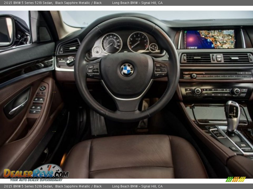 2015 BMW 5 Series 528i Sedan Black Sapphire Metallic / Black Photo #4